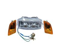 Headlight For DIO50 For AF17 For AF18 For AF25 Motorcycle Lights Headlights Motorcycle Turn Signal Lights Lndicators Light Double Lights Headlamp(Dual headlights A)