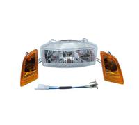 Headlight For DIO50 For AF17 For AF18 For AF25 Motorcycle Lights Headlights Motorcycle Turn Signal Lights Lndicators Light Double Lights Headlamp(Single headlight A)