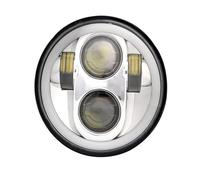 Headlight For For Dyna For For Daytona For FXDB For Street For Bob For Glide 5 3/4 Inch 5.75" Led Car Motorcycle Headlight H4 Moto Headlamp Head Light Headlamp(1PCS headlight silver)
