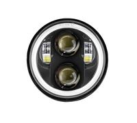 Headlight For For Dyna For For Daytona For FXDB For Street For Bob For Glide 5 3/4 Inch 5.75" Led Car Motorcycle Headlight H4 Moto Headlamp Head Light Headlamp(1PCS headlight Black A)
