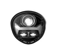 Headlight For Motors 2010-2017 V For Star 1300 For XVS 1300 With E-MARK E24 Headlamp Motorcycle Led Headlight Projector High Low Beam DRL Headlamp(Black)