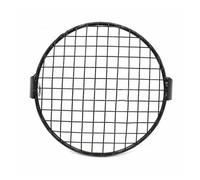 Headlight Grill Cover For CB400SS For EN For GN For CG For 125 For 250 Universal 7inch Motorcycle Front Headlight Lampshade Mesh Grill Cover Mask Protector Guard Square(C)