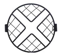 Headlight Grill Cover Protective Motorcycle Headlight Cover Retro Mesh Grill Cover Round Motorbike Headlamp Guard Vintage Motorbike Decoration For 6.5Inch