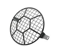 Headlight grille protective cover 5.75 Inch Universal Motorcycle Front Headlight Lampshade Mesh Grill Protector Guard Square/Rhombus Cover 5.75"