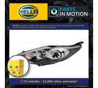 Ford Fiesta 08-13 Headlight Black Electric OEM/OES Left Hand
