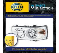 Headlight Headlamp APO / F Left Hand Side 24v HELLA 1LJ 247 046-391