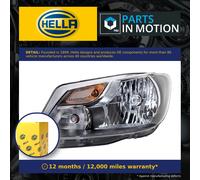 Fits Volkswagen Caddy Headlight Single Reflector W/Chrome Trim OEM/OES L/H 10-15