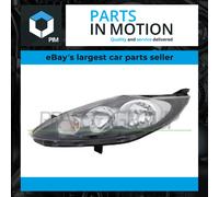 Prasco Headlight FD3444904 - Left-hand Black Electric with Motor for Ford Fiesta 2008-2013