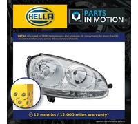 Hella Headlight Right Halogen 1LG247007-601