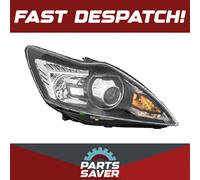 Ford Focus MK2 08-10 Black Bi-Xenon LED DRL AFS Headlight Right O/S OEM Hella