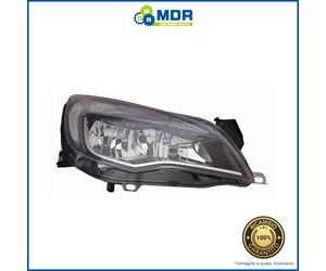 Headlight Headlight Right Black Parabola Chrome Edge DX - OPEL ASTRA J 13->