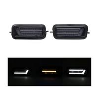 Headlight Headlights For Lada For Niva 4x4 1995 Running Turn Signal Car Styling Accessories Tuning Lamp With DRL 2 Piece LED Daytime Running Lights(Black c)