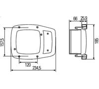 Headlight HELLA 1SA 996 120-321