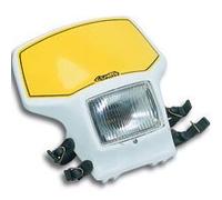 Headlight Holder for Yamaha Tt Full Of Elas White Cross Enduro MX Vintage Yamaha Plastic Cemoto - Black