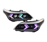 Headlight Lamp Assembly Compatible With 5 Series For E60 2005 2006 2007 2008 2009 2010 1Set Headlight Front Head Lamp Sequential DRL Headlamp Accessories
