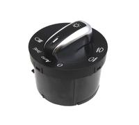 headlight lamp control switch Chrome Headlights Fog Lamp Control Switch | For VW For Golf For Jetta 5ND941431B 3C8941431A ABS Front Direct Replacement