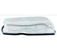 Headlight lens TYC 20-0012-LA-1 for BMW 3 (E46) 2 1998-2001