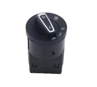 Headlight Light Control Switch Adjust Knob Button 6EA941531C Compatible With VW For Polo For Virtus 2018 2019 2020 2021 2022 2023 2024 Car Headlight Switch