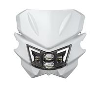 Headlight Lighting Assemblies For Kawasaki For KLX125 For D-Tracker For KLX150 2010-2016 Motorcycle Light Lamp W/DRL 23007-0146 LED Headlight Headlamp(Headlight Mask White)
