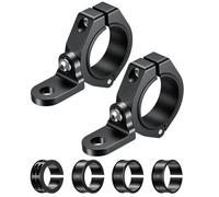 Headlight Mounting Bracket Fit for Roll Cage Aluminium Alloy UTV Whip Light Flag Mount 360° Adjustable Light Bar Mounts Bracket(2 Pieces)