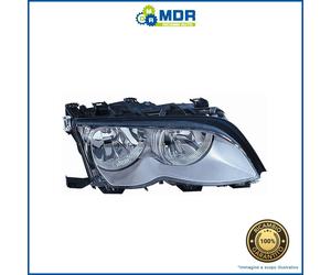 Headlight Projector Right Parabola Silver - DX - BMW 3 Series Touring E46 01->04
