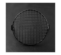Headlight Protector Accessories Motorcycle 6.3" Universal Headlight Protector Vintage Grill Light Lamp Cover Black For Bobber