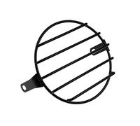 Headlight Protector Accessories Universal Motorcycle 6.3'' Side Mount Headlight Round Grill Cover Black Vintage Cap For Touring Sportster