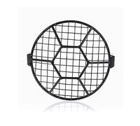 Headlight Protector Guard 7INCH Metal Retro Motorcycle Headlight Protector Cover For Universal For Triumph HeadLamp Mesh Grille Lampshade Moto HeadlightCover(Football Checkered)