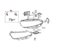 Headlight Repair Bracket Mount Kits for Mercedes Benz A CLA Class W177 W118 2018-2022 Fixed Claw Right