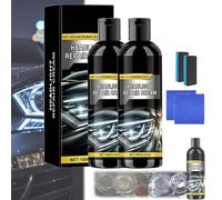 Headlight Repair Cream, Car Headlight Refurbish Agent, Headlight Restoration Kit, For Brighter, Clearer Headlights, Suitable for All Vehicles (2)