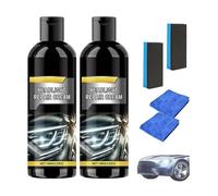 Headlight Repair Cream, Headlights Restorer, Protection and Restoration, Car Headlight Restoration Kit for All Vehicles, Brighter, Clearer (2)