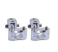Headlight Repair Kit Bracket Universal Motorcycle Spotlight Mount Bracket Bumper Modified Headlight Stand Clip Clamp Flashing Light Support(18-26mm Silver 1Pair)
