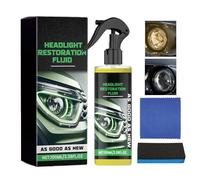 Headlight Restoration Fluid - 100ml Improves Clarity Boosts Visibility | Automotive Headlight Restoration Solution | for Beginners Professionals Drivers Workshop Commuting Travel