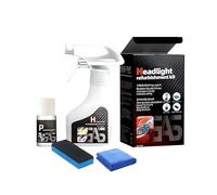 Headlight Restoration Fluid - Ceramic Coating Spray, No Sanding Liquid Solution, Removes Yellowing & Oxidation, UV Protection for Plastic/Glass Lenses
