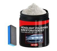 Headlight Restoration Kit - 80ml Glass Scratch Remover Powder, 1 Headlight Restorer Powder For Car Vehicles, Buffing Solution With Grit, Hardware, Compound For Automotive Trucks And SUV Use