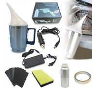 Headlight Restoration Kit,Car Headlight Polish Repair Renovation Kit,Atomizing Cup Vapor Renovation Tool for Repair Headlight Yellowing,Oxidation,Haze (1 Set 200ml)