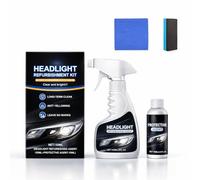 Headlight Restoration Kit, Fast-Acting Headlight Cleaner & Restorer Spray with Protective Coating, Removes Yellowing & Oxidation, Easy No-Tool Headlight Cleaning Kit for Cars