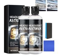 Headlight Restoration Kit, Headlight Cleaner, Car Headlamp Restoration Spray, Removes Yellowing, Improves Clarity and Visibility, Headlamp Restore and Protect, For All Vehicles (2 Kit)