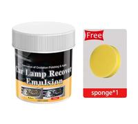Headlight Restoration Kit - Headlight Lens Polish Repair Kit - Renewal Cream with Sponge for Car Detailing Projects Home Motorcycle SUV Truck Vehicle Maintenance Night Driving