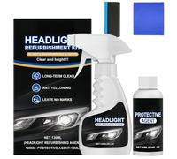 Headlight Restoration Kit,Headlight Restorer & Cleaner,Upgraded Car Headlight Restoration Kit for Removing Oxidation & Renewing Yellowing Headlights,Headlamp Restoration Kit,Headlight Polish Spray