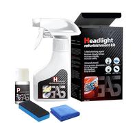 Headlight Restoration Spray, 2025 Upgraded Ceramic Headlight Restoration Kit, Car Headlight Cleaner Set for Cars, Trucks, SUVs, Motorcycles (1PC)