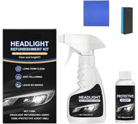 Headlight Restoration Spray, 2025 Upgraded Ceramic Headlight Restoration Kit, Versatile Headlamp Refurbishing Kit, Headlight Restore and Protect for Cars, Trucks, SUVs, Motorcycles (1PC)