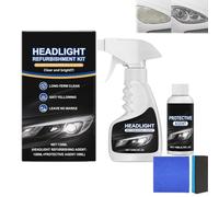 Headlight Restoration Spray, Ceramic Headlight Restoration Kit, Headlight Refurbishment Kit Restore and Protect Headlamp for Cars, Trucks, SUVs, Motorcycles, Head Light Cleaner, Removes Yellowing (1)