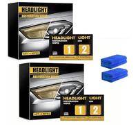 Headlight Restoration Wipes Kit,Headlight Restoration Kit,Headlight Cleaner & Protective Coating,Headlight Cleaning Wipes,Removes Oxidation & Yellowing,Restores Clarity & Shine (2 Box)