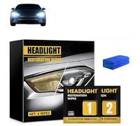 Headlight Restoration Wipes Kit,Headlight Restoration Kit,Headlight Cleaner & Protective Coating,Headlight Cleaning Wipes,Removes Oxidation & Yellowing,Restores Clarity & Shine (1 Box)