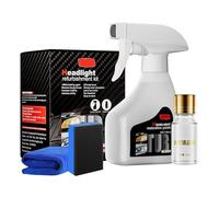 Headlight Restorer, 2025New Headlight Cleaner Refurbishment Kit for Yellowing & Scratches Polishing Cleaner Use, Improve Nighttime Visibility (Black 1set)