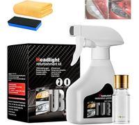 Headlight Restorer Automotive Headlights Polishing Cleaner Kits Scratches Polishing Cleaner Headlamp Ceramic Coating Improve Nighttime Visibility