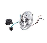 headlight round transparent 12V H4 HS1 halogen w parking light for Simson S50,