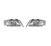 Headlight Set Left Right H1 + H7 for Audi A6 1997-1999