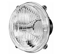 Headlight Small Round Headlamp Halogen H4 HELLA 1L3 005 649-017